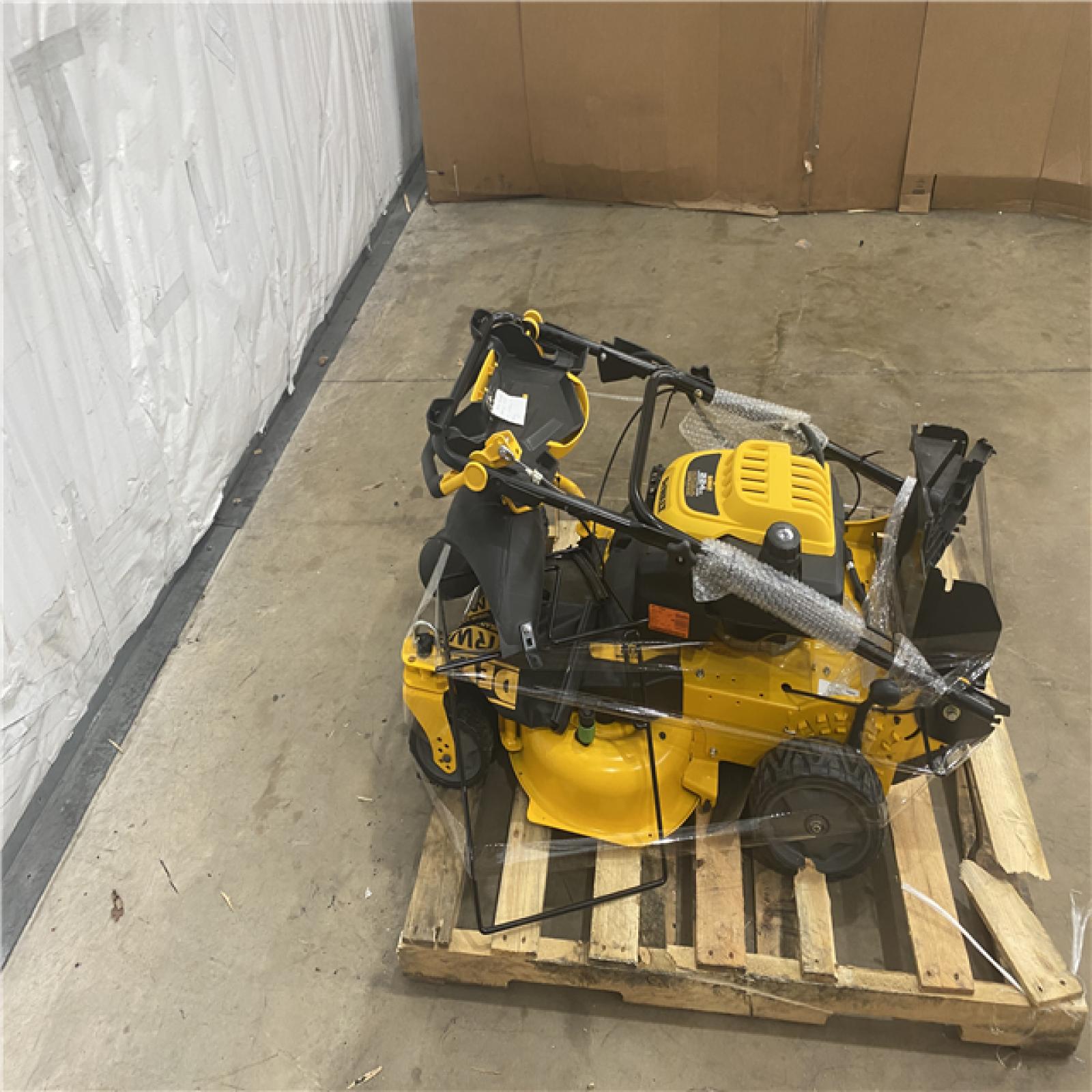 Houston Location - AS-IS Outdoor Power Equipment DEWALT LAWN MOWER 28 INCH WIDE CUT