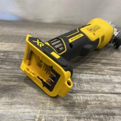 AS-IS DEWALT 20V MAX XR Cordless Brushless 4.5 in. Slide Switch Small Angle Grinder with Kickback Brake (Tool Only)