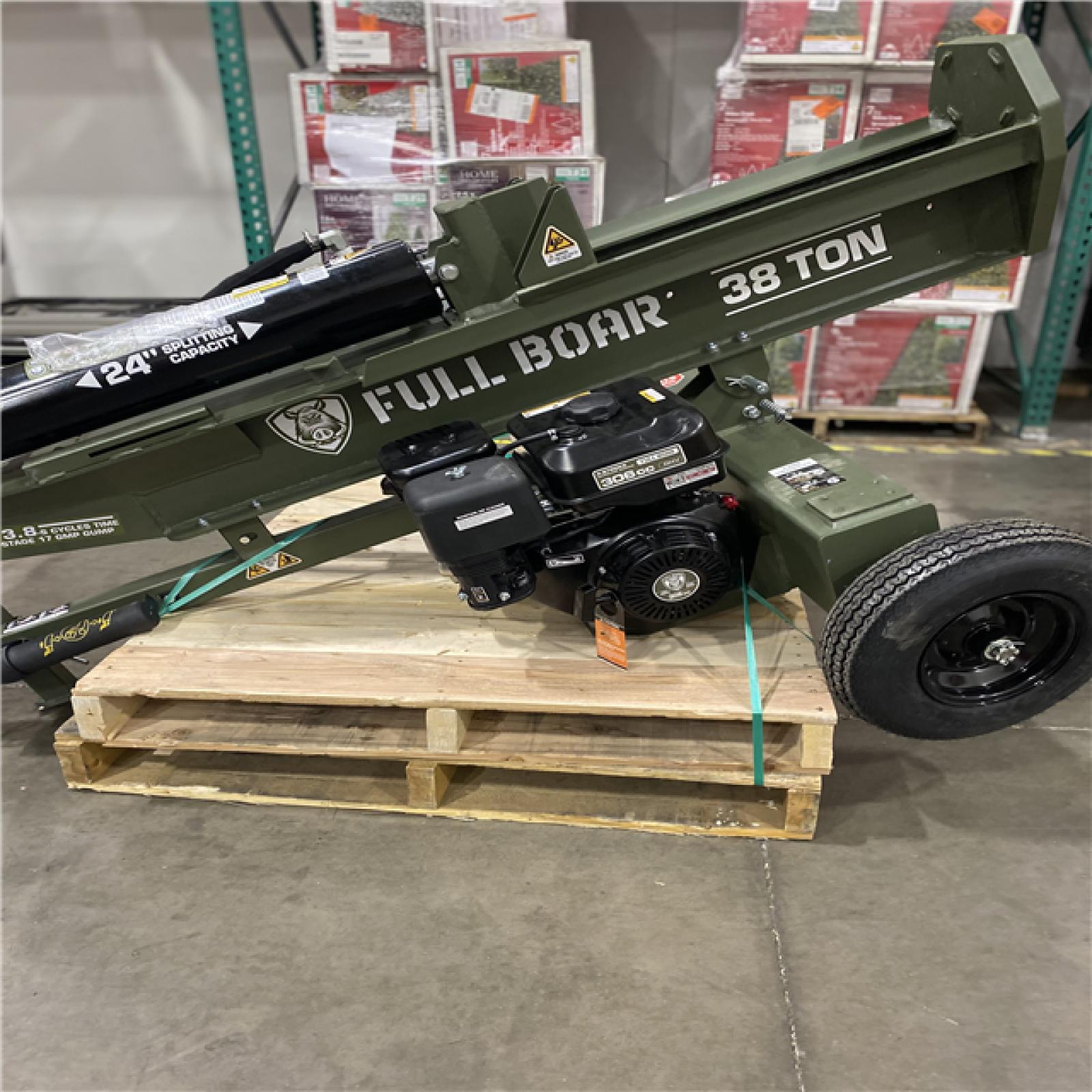 Dallas Location - As-Is  FULL BOAR 38 Ton 306 cc Gas Engine Log Splitter