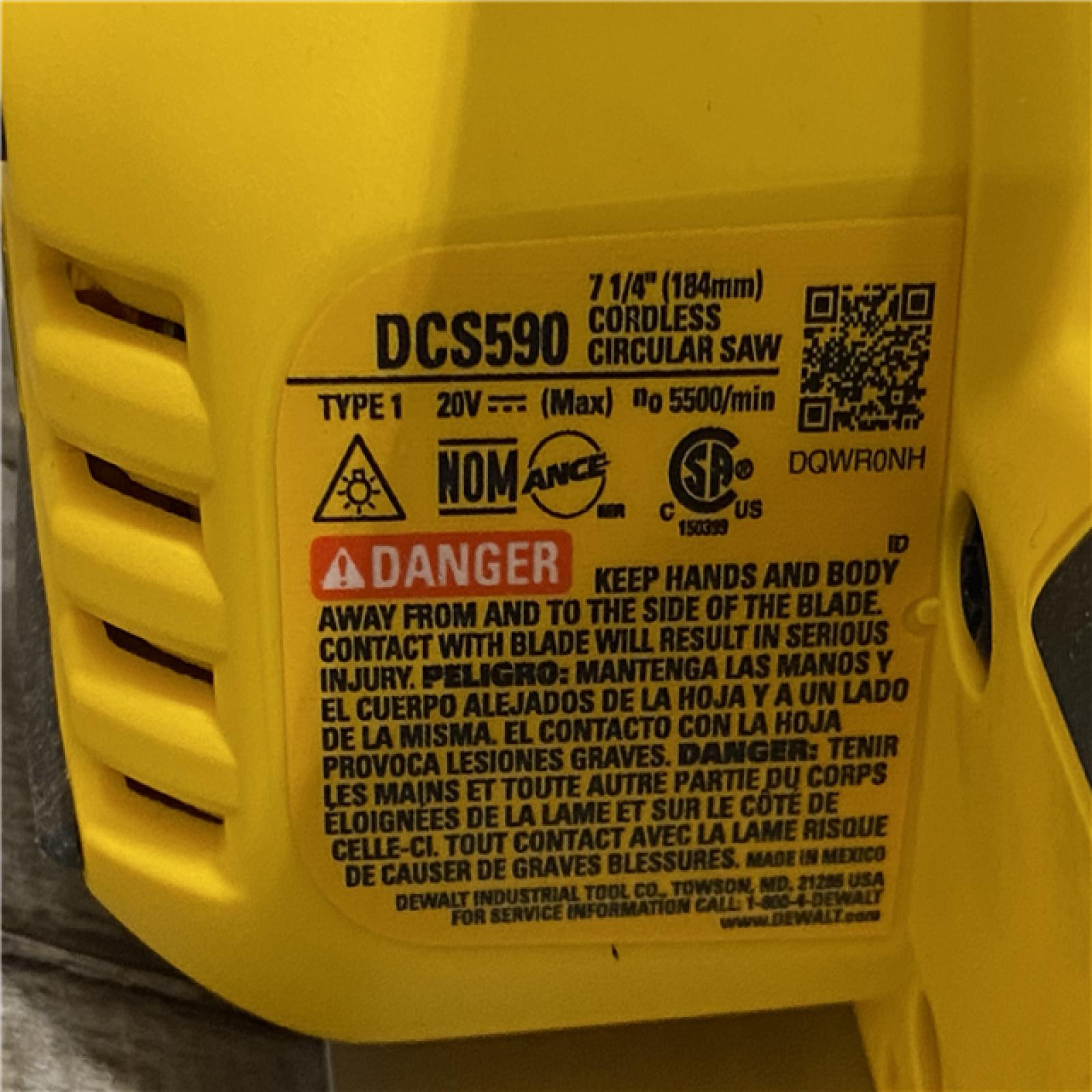 AS-IS DEWALT 20-Volt MAX 7-1/4 in. Cordless Circular Saw (Tool Only)