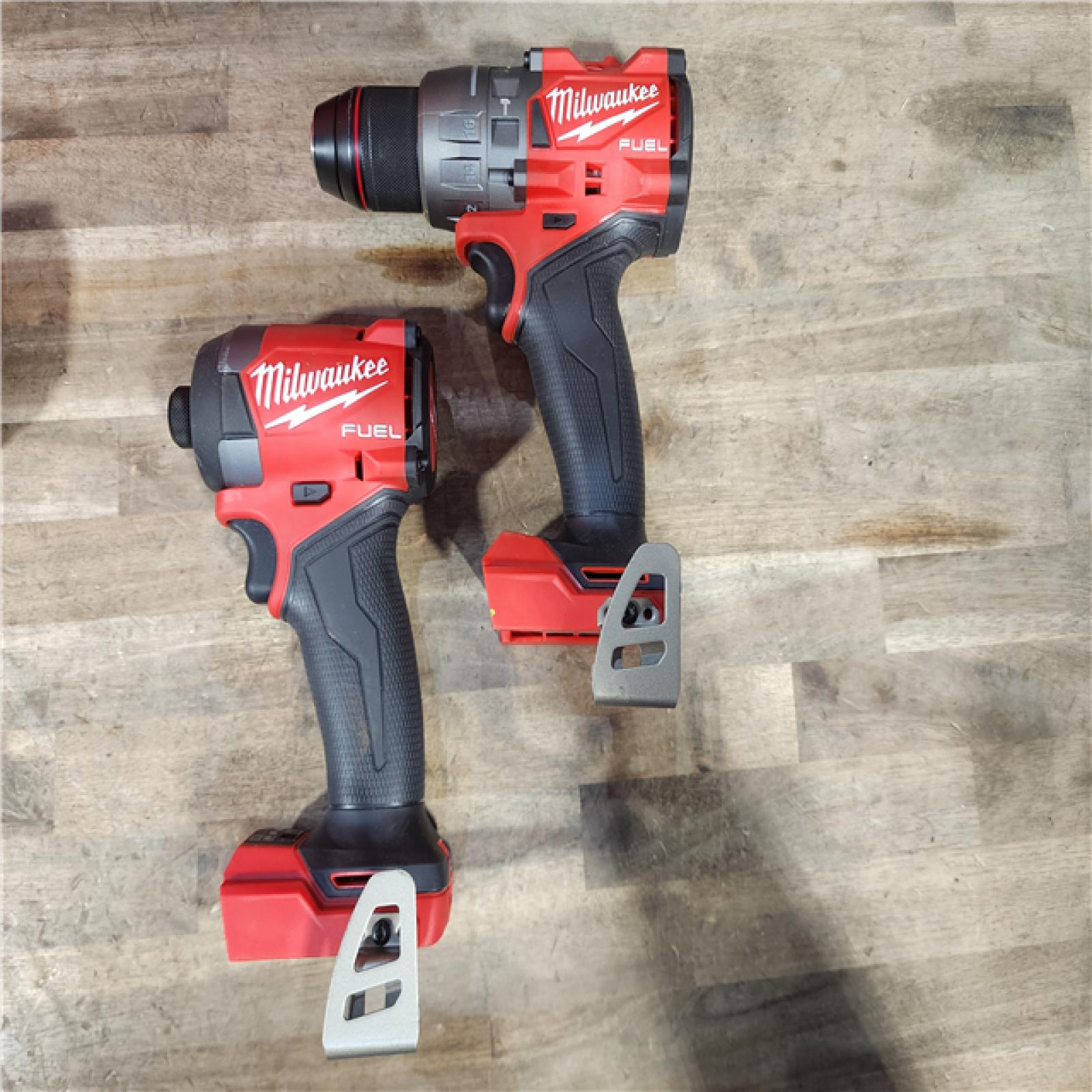 HOUSTON LOCATION - AS-IS MILWAUKEE FUEL 18V Lithium-Ion Brushless Cordless Hammer Drill and Impact Driver Combo Kit