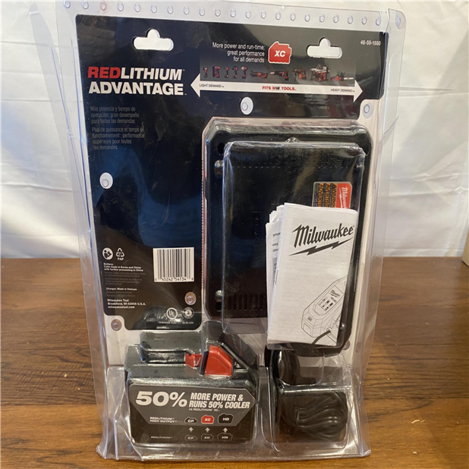 NEW! Milwaukee M18 18-Volt Lithium-Ion HIGH OUTPUT Starter Kit with XC 8.0Ah Battery and Rapid Charger