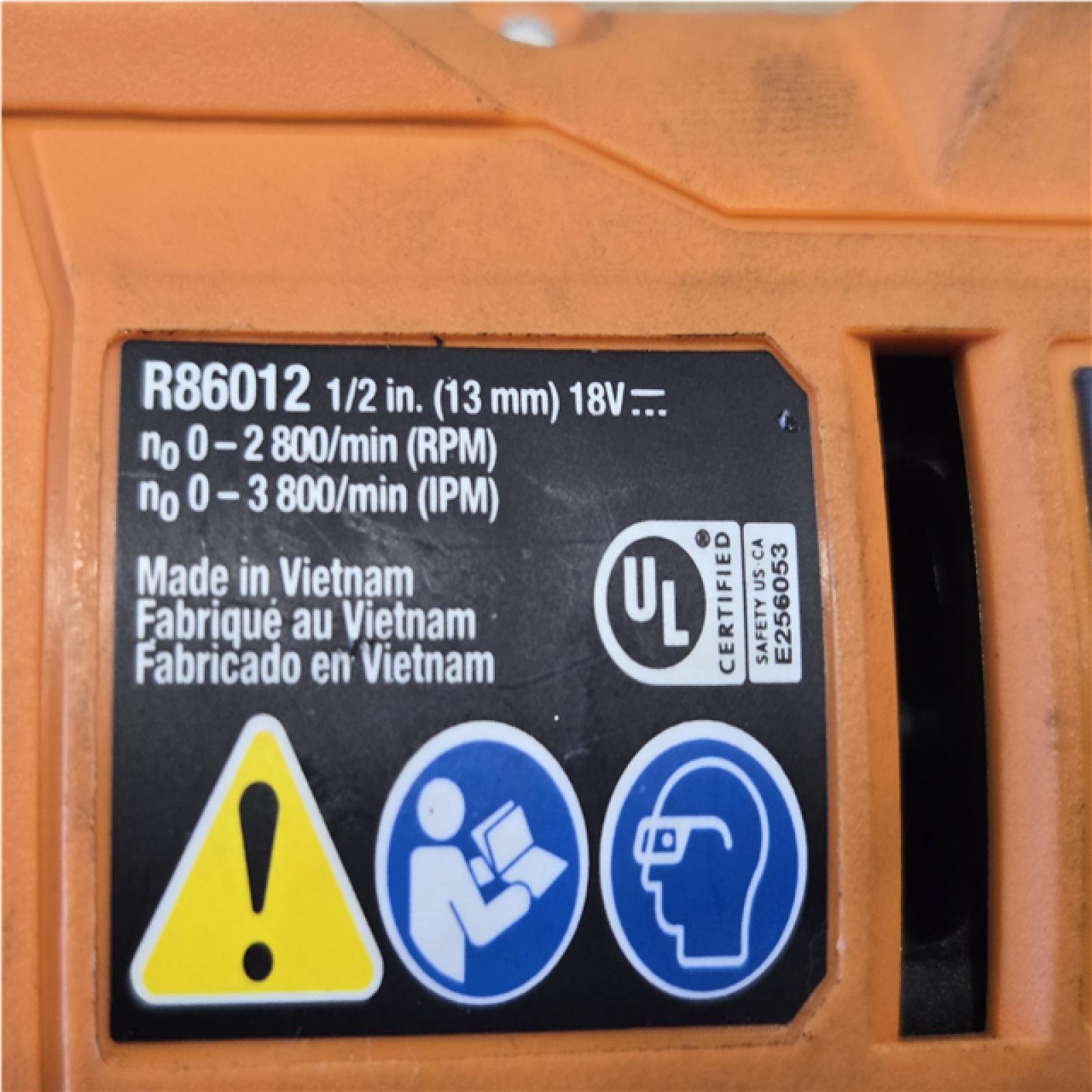 AS-IS RIDGID 18V Brushless Cordless 4-Mode 1/2 in. Mid-Torque Impact Wrench with Friction Ring (Tool Only)