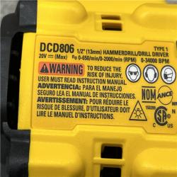 AS-IS DEWALT 20V XR Brushless Cordless 1/2 in. Hammer Drill (Tool-Only)