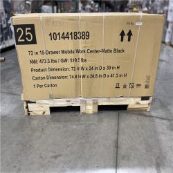 DALLAS LOCATION - AS-IS Husky 72IN 15 DRAWER MOBILE WORKBENCH