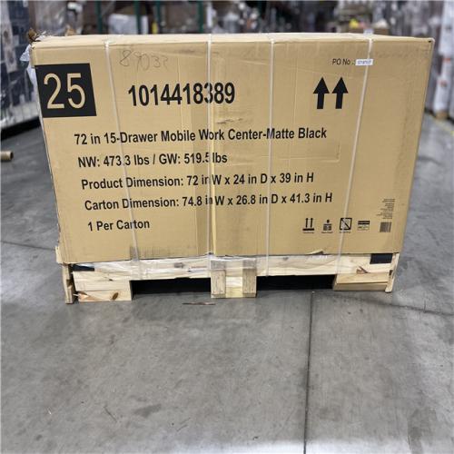 DALLAS LOCATION - AS-IS Husky 72IN 15 DRAWER MOBILE WORKBENCH