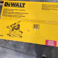 NEW- DeWalt 15 Amps 12 in. Corded Dual-Bevel Sliding Compound Miter Saw