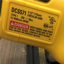 AS-IS DEWALT ATOMIC 20V MAX Cordless Brushless 4-1/2 in. Circular Saw (Tool Only)