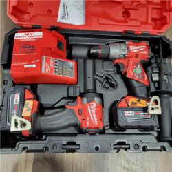 AS-IS Milwaukee M18 FUEL 18V Lithium-Ion Brushless Cordless Hammer Drill and Impact Driver Combo Kit (2-Tool) with 2 Batteries