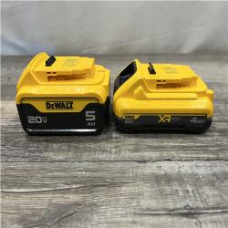 AS-IS DEWALT 20V MAX Lithium-Ion Starter Kit with 4.0 Ah and 5.0 Ah Batteries and Charger
