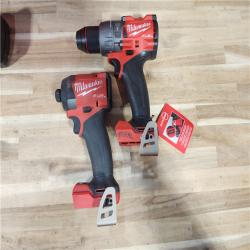HOUSTON LOCATION - AS-IS Milwaukee  FUEL 18V Lithium-Ion Brushless Cordless Hammer Drill and Impact Driver Combo Kit