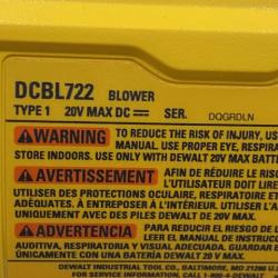 AS-IS DEWALT 20V MAX* XR Brushless Cordless Handheld Blower Kit