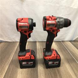 AS-IS Milwaukee FUEL 18V Lithium-Ion Brushless Cordless Hammer Drill and Impact Driver Combo Kit