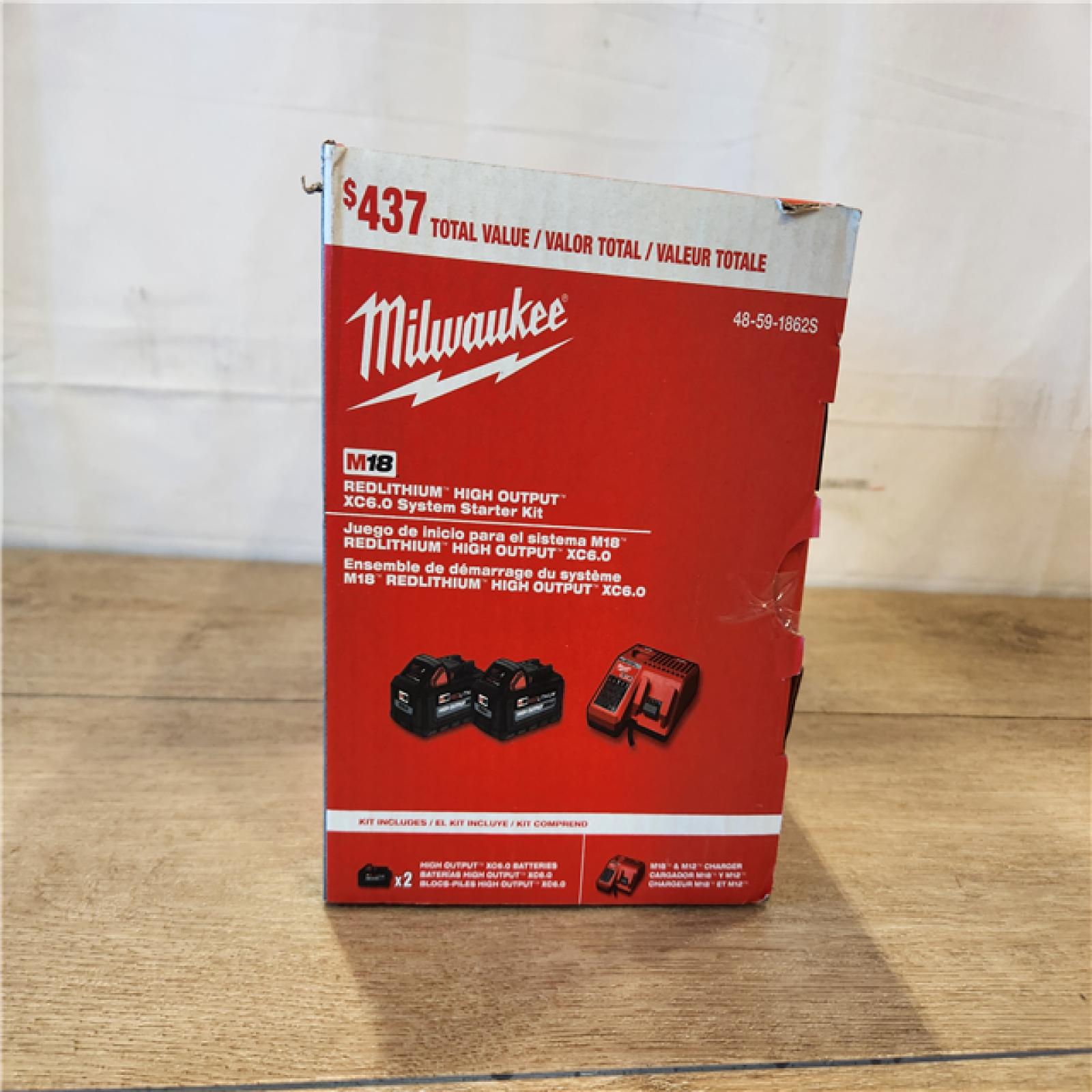 NEW- Milwaukee 18-Volt Lithium-Ion High Output Starter Kit