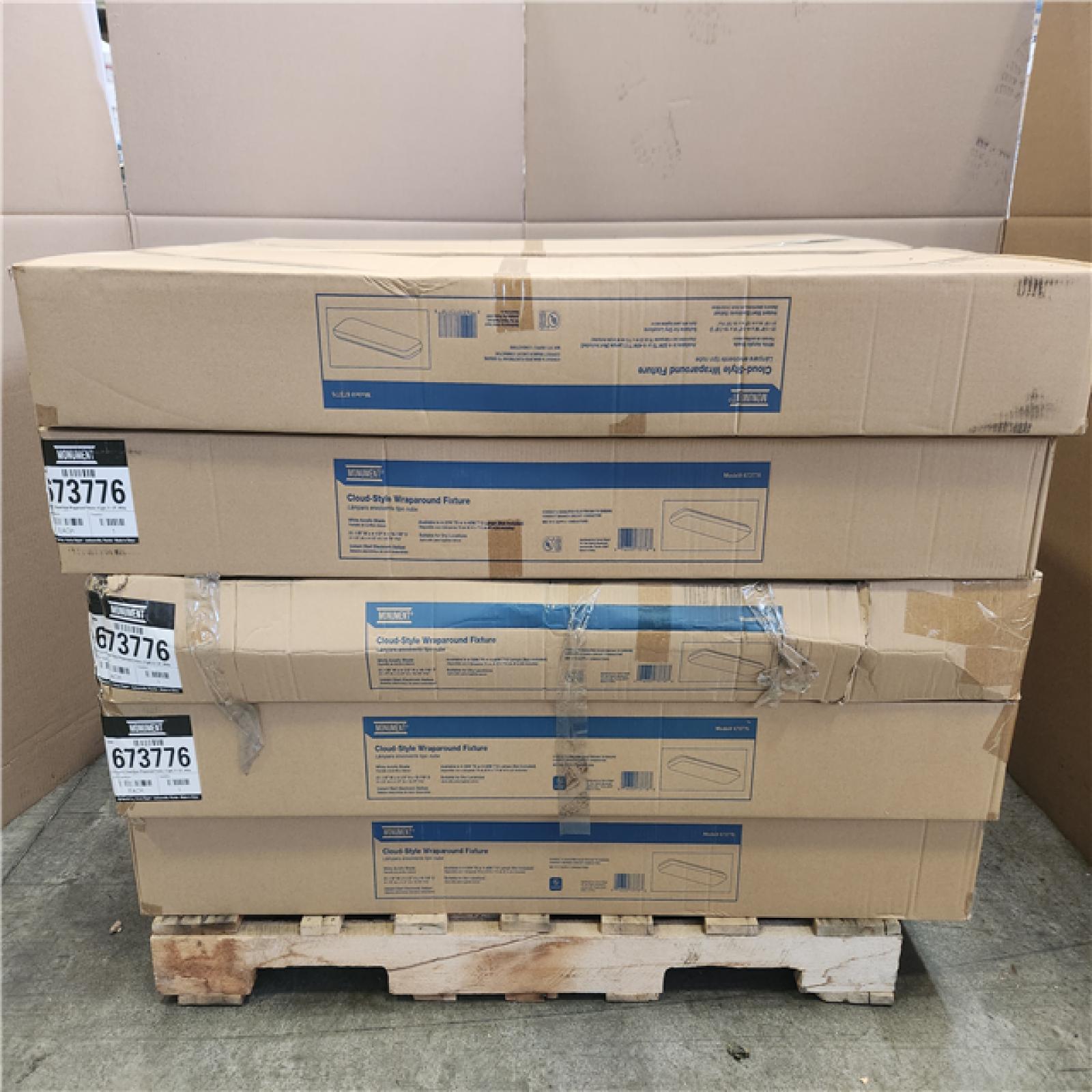 Phoenix NEW Monument 673776 4-Light White Rectangular Flushmount