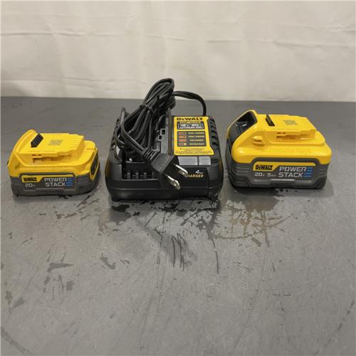 AS-IS - Dewalt 20V MAX POWERSTACK Lithium-Ion Batteries and Charger Starter Kit