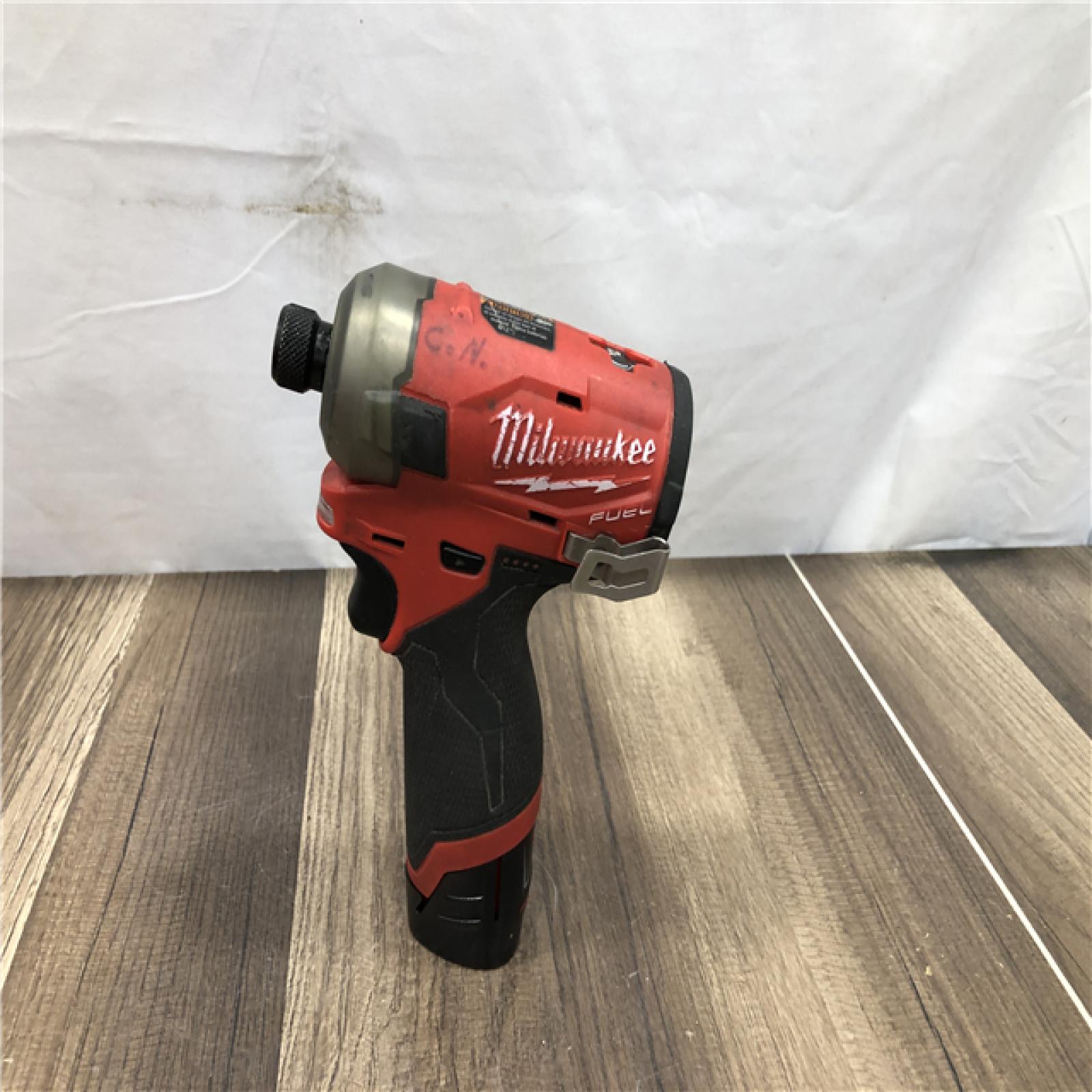 AS-IS Milwaukee FUEL SURGE 12V Lithium-Ion Brushless Cordless 1/4 in. Hex Impact Driver Compact Kit