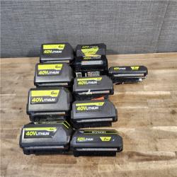 HOUSTON LOCATION - AS-IS RYOBI BATTERY PACK QTY - 10