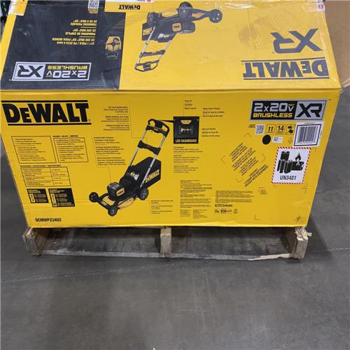As-Is -DEWALT 2x20V MAX 21 in. Cordless Battery Powered Push Lawn Mower Kit with (2) 10 Ah Batteries and Chargers