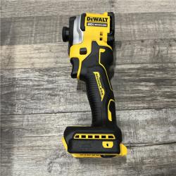 AS-IS DEWALT ATOMIC 20V MAX Lithium-Ion Cordless 1/4 in. Brushless Impact Driver Kit