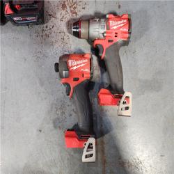 HOUSTON LOCATION - AS-IS MILWAUKEE FUEL 18V Lithium-Ion Brushless Cordless Hammer Drill and Impact Driver Combo Kit (2-Tool) with 2 Batteries