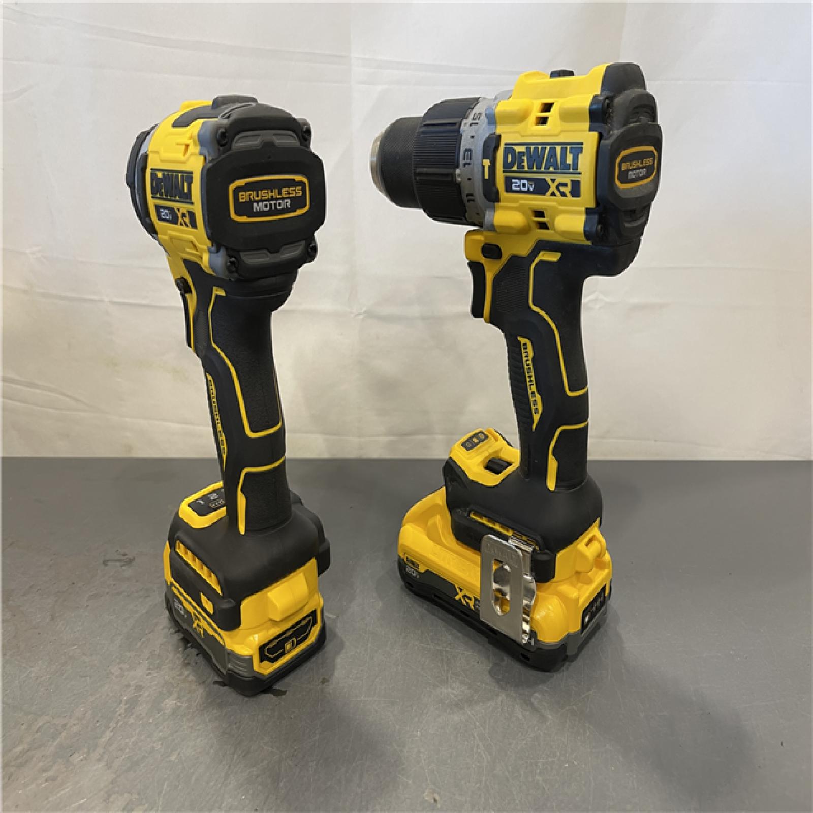 AS-IS - DeWalt 20V XR Lithium-Ion Cordless 2-Tool Combo Kit
