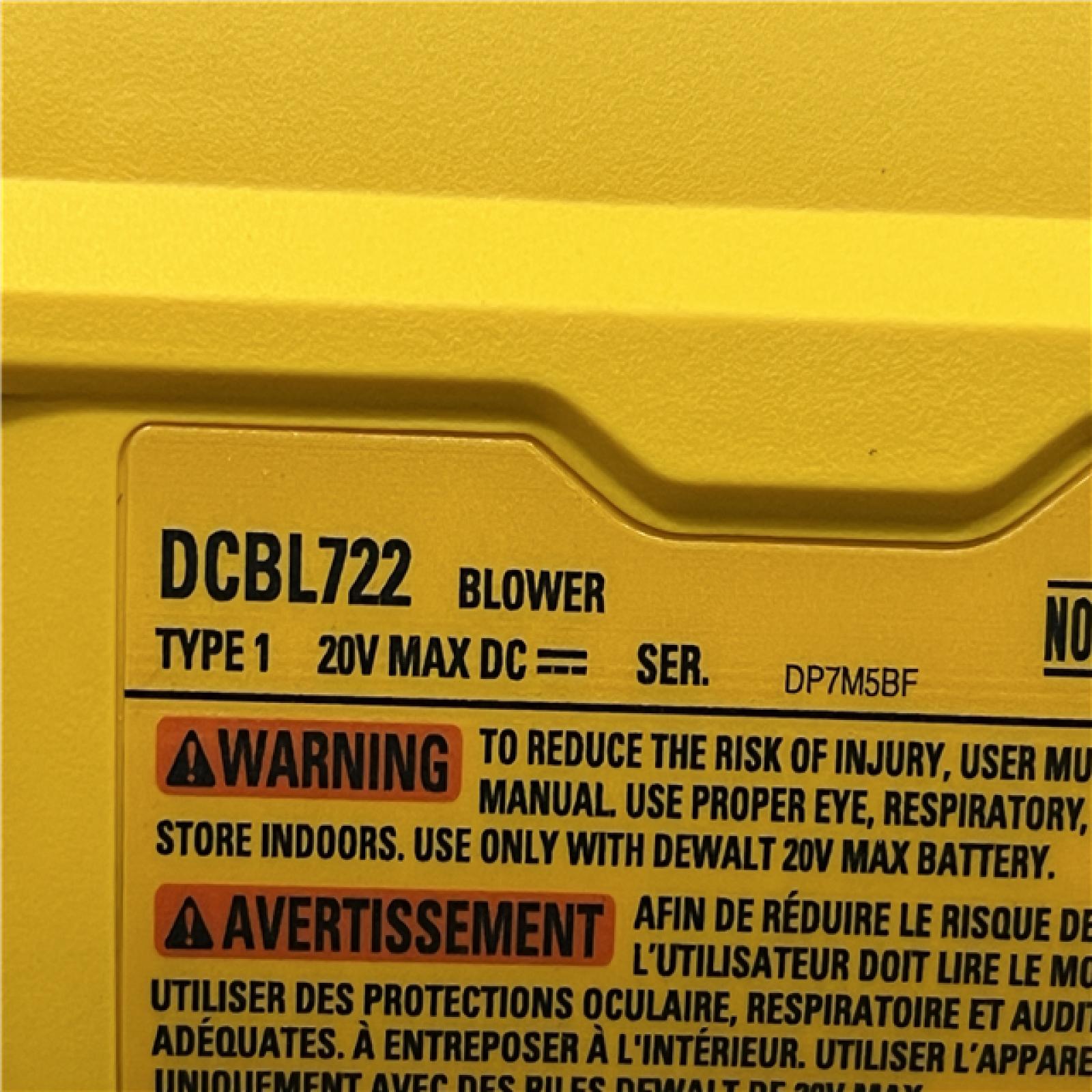 AS-IS DEWALT 20V MAX* XR Brushless Cordless Handheld Blower Kit