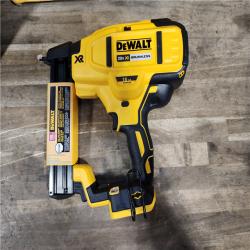 HOUSTON LOCATION - AS-IS DeWALT DCN681D1 20V MAX 18ga Cordless Brushless Narrow Crown Stapler Kit w/ BATTERY & CHARGER