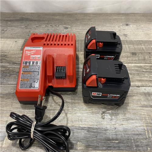 AS-IS Milwaukee 18-Volt Lithium-Ion XC Starter Kit with Two 5.0Ah Batteries and Charger