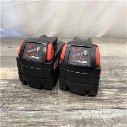 AS-IS Milwaukee 18-Volt Lithium-Ion XC Starter Kit with (2) 5.0Ah Batteries and Charger