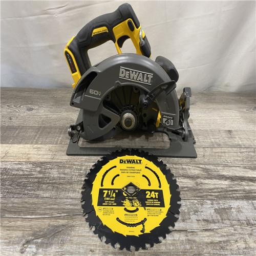 AS-IS DEWALT FLEXVOLT 60V MAX Cordless Brushless 7-1/4 in. Circular Saw with Brake (Tool Only)