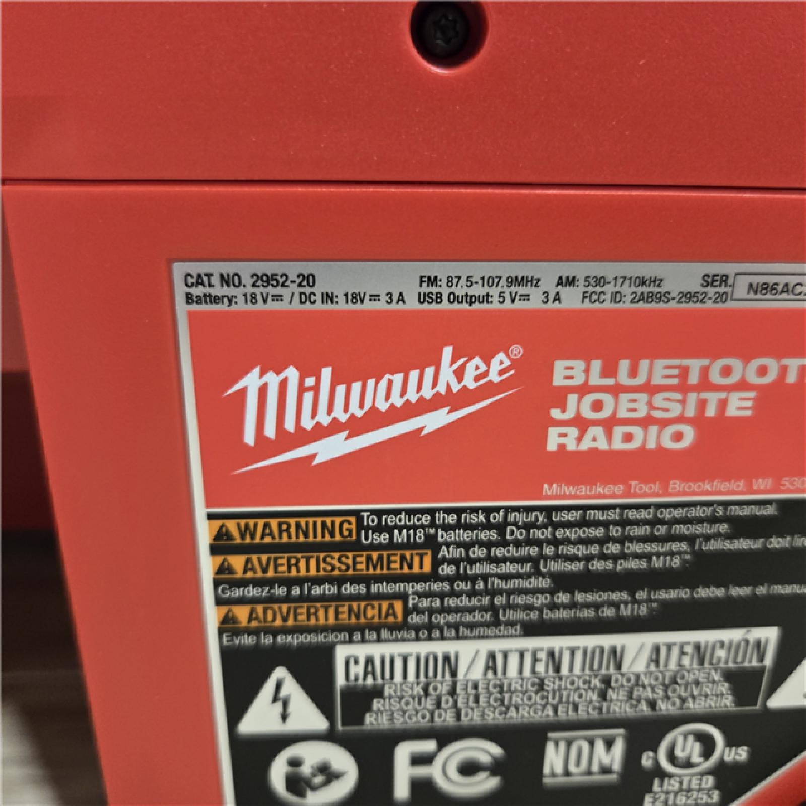 AS-IS Milwaukee M18 18V Cordless Jobsite Radio
