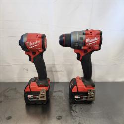 AS-IS- Milwaukee FUEL 18V Lithium-Ion Brushless Cordless Hammer Drill and Impact Driver Combo Kit