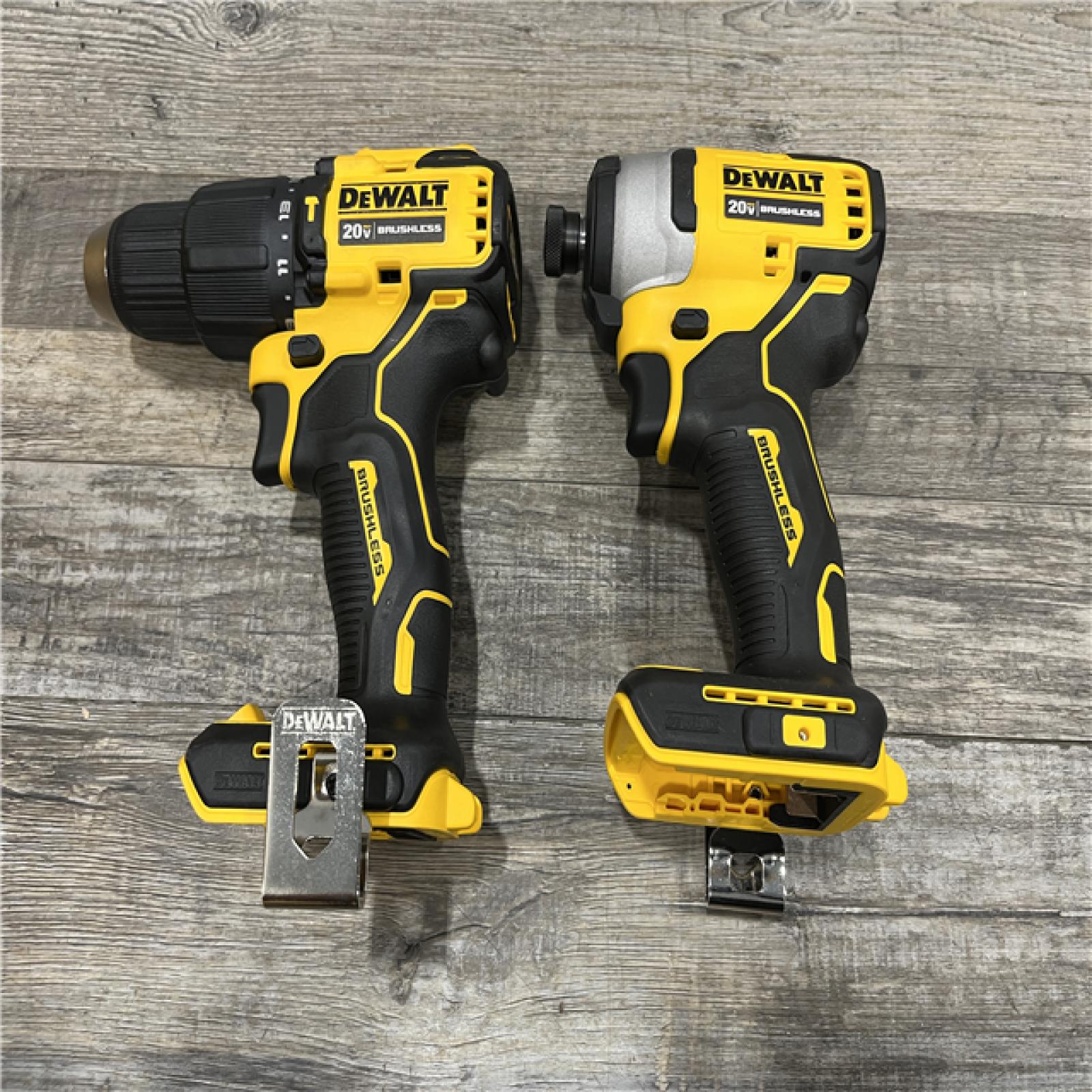AS-IS DEWALT ATOMIC 20-Volt MAX Lithium-Ion Cordless Hammer Drill/Impact Combo Kit