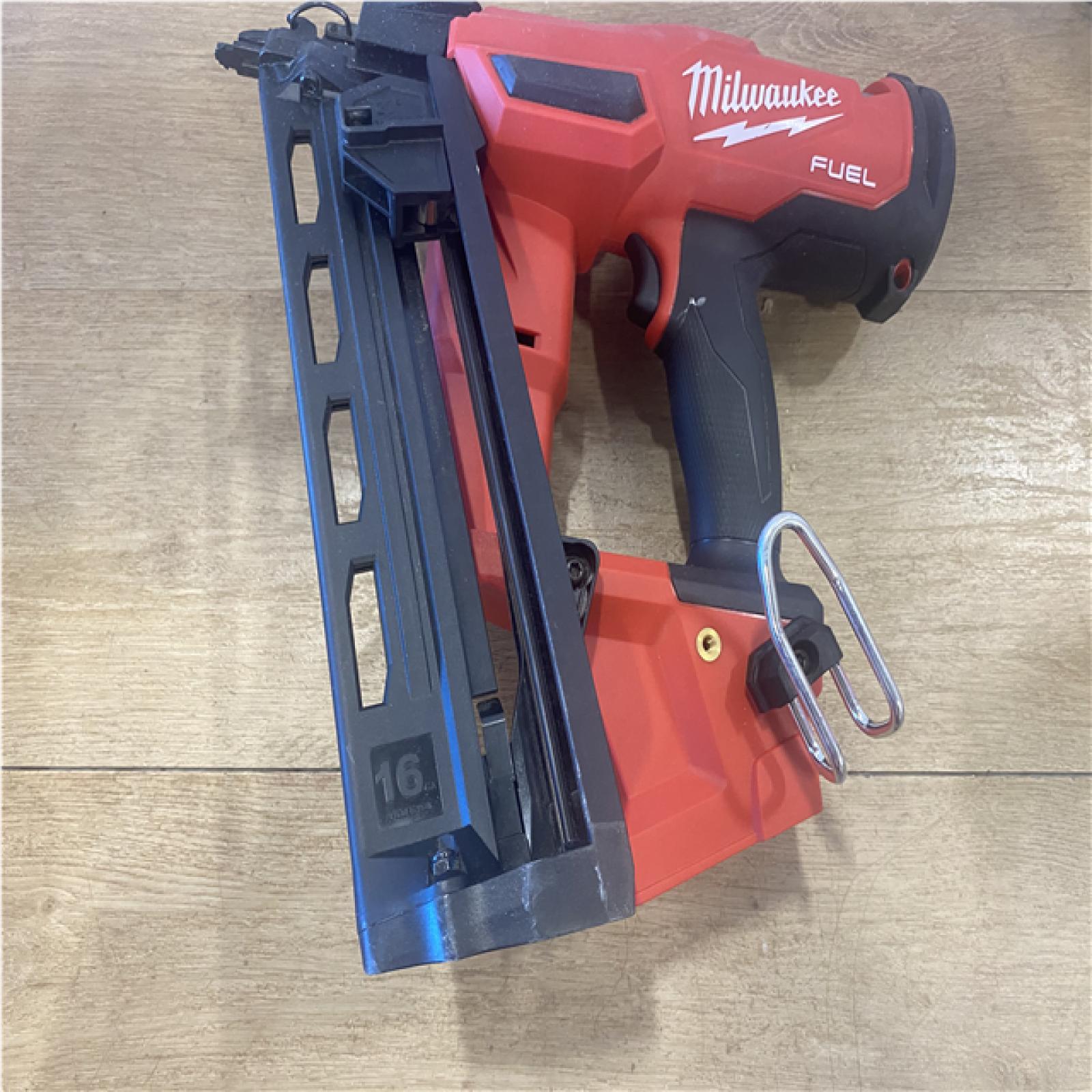 AS-IS  Milwaukee FUEL 18-Volt Lithium-Ion Brushless Cordless Gen II 16-Gauge Angled Finish Nailer (Tool-Only)
