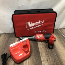 AS-IS Milwaukee FUEL 12V Lithium-Ion Brushless Cordless 3/8 in. Extended Reach High Speed Ratchet Kit