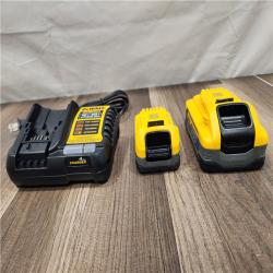 AS-IS DEWALT Powerstack 20-Volt Lithium-Ion 5.0 Ah and 1.7 Ah Batteries and Charger