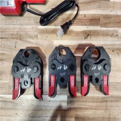 HOUSTON LOCATION - AS-IS MILWAUKEE 2674-22C M18 Short Throw Press Tool Kit with PEX Crimp Jaws