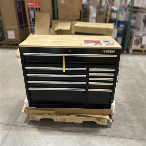 DALLAS LOCATION- Husky Modular 52 in. W x 20 in. D Standard Duty Black Mobile Workbench Cabinet