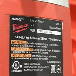 AS-IS Milwaukee SDS-MAX Demolition Hammer