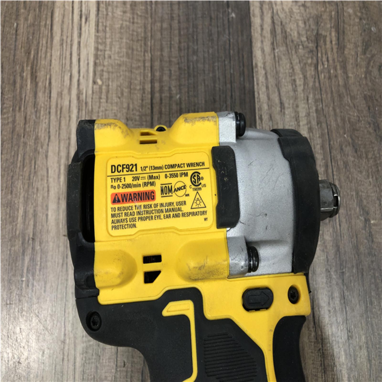 AS-IS DEWALT ATOMIC 20V MAX Cordless Brushless 1/2 in. Variable Speed Impact Wrench (Tool Only)