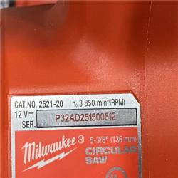 AS-IS Milwaukee FUEL 12V Lithium-Ion Brushless 5-3/8 in. Cordless Circular Saw (Tool-Only)