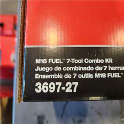 NEW- Milwaukee M18 FUEL 18V Lithium-Ion Brushless Cordless Combo Kit with Two 5.0 Ah Batteries  1 Charger  2 Tool Bags (7-Tool)
