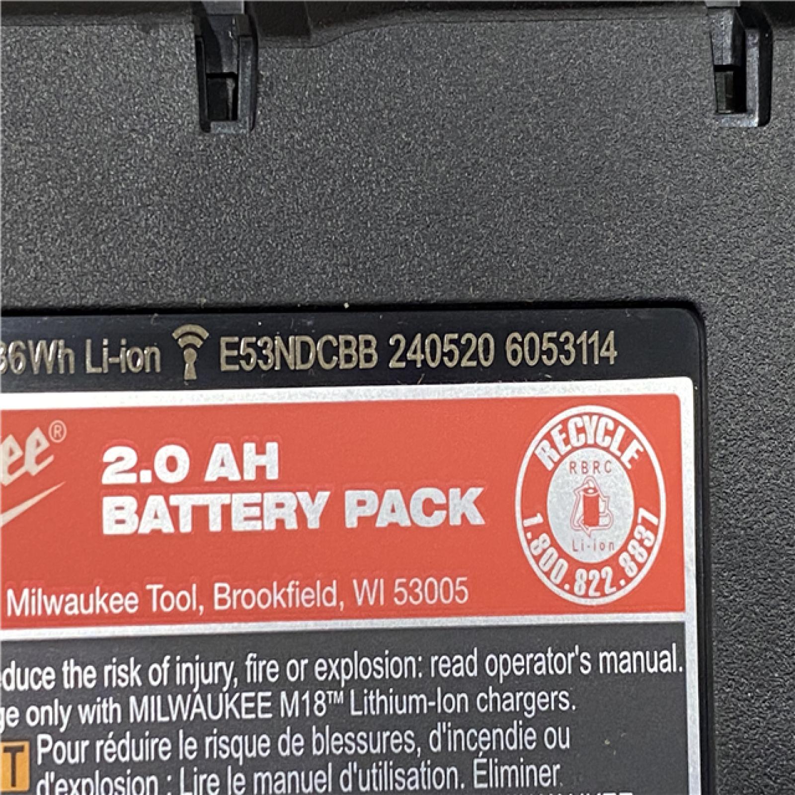 AS-IS Milwaukee18V Lithium-Ion Brushless Cordless Compact Drill/Impact Combo Kit