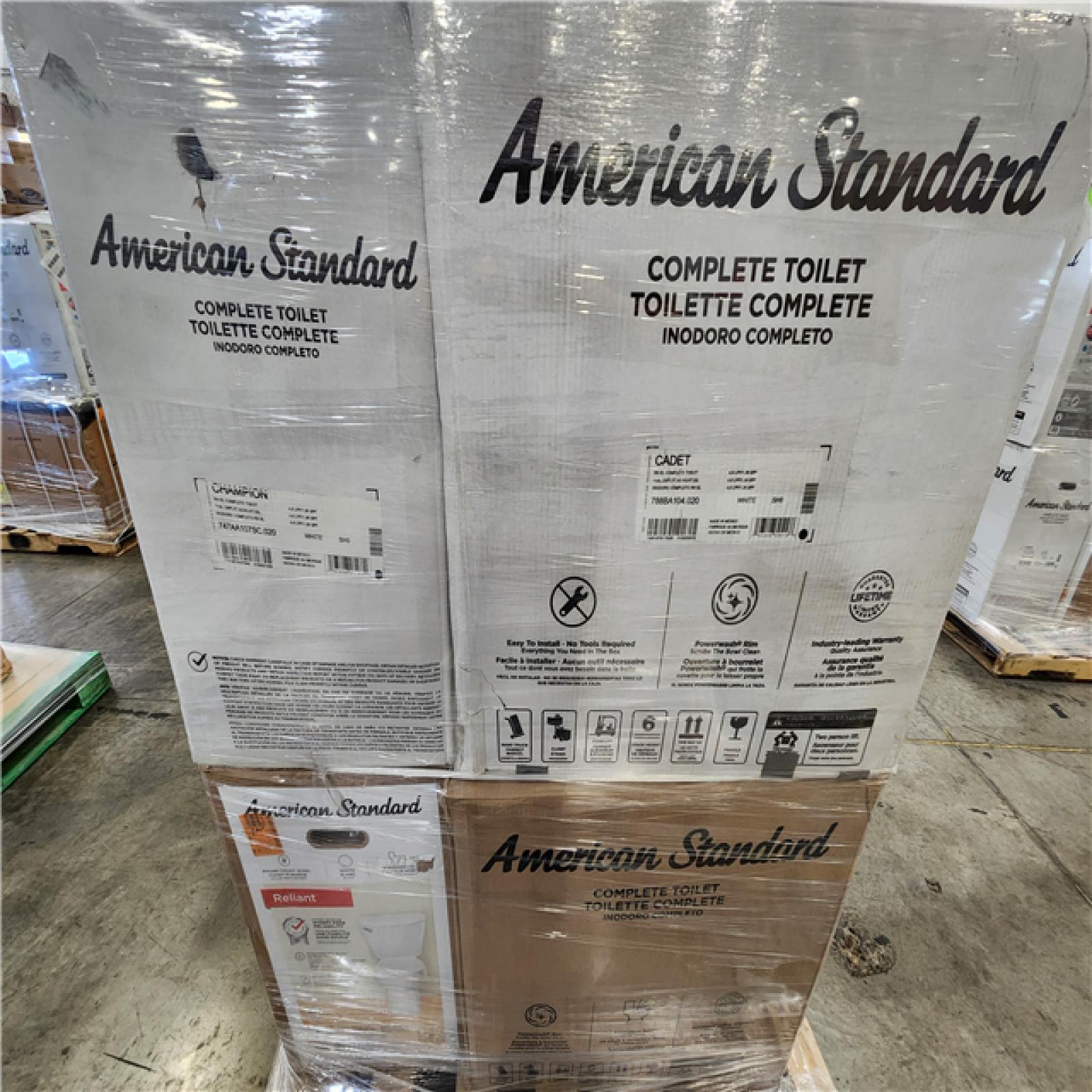 Phoenix AS-IS Mixed American Standard Toilet Pallet (6 Toilets)