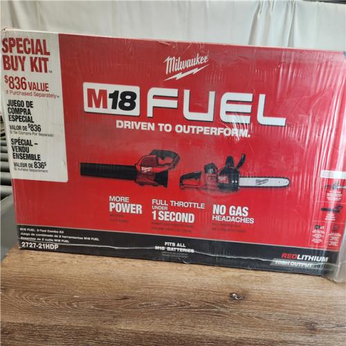 NEW! Milwaukee M18 FUEL Brushless Cordless 16 in. Chainsaw Kit with M18 GEN II FUEL Blower