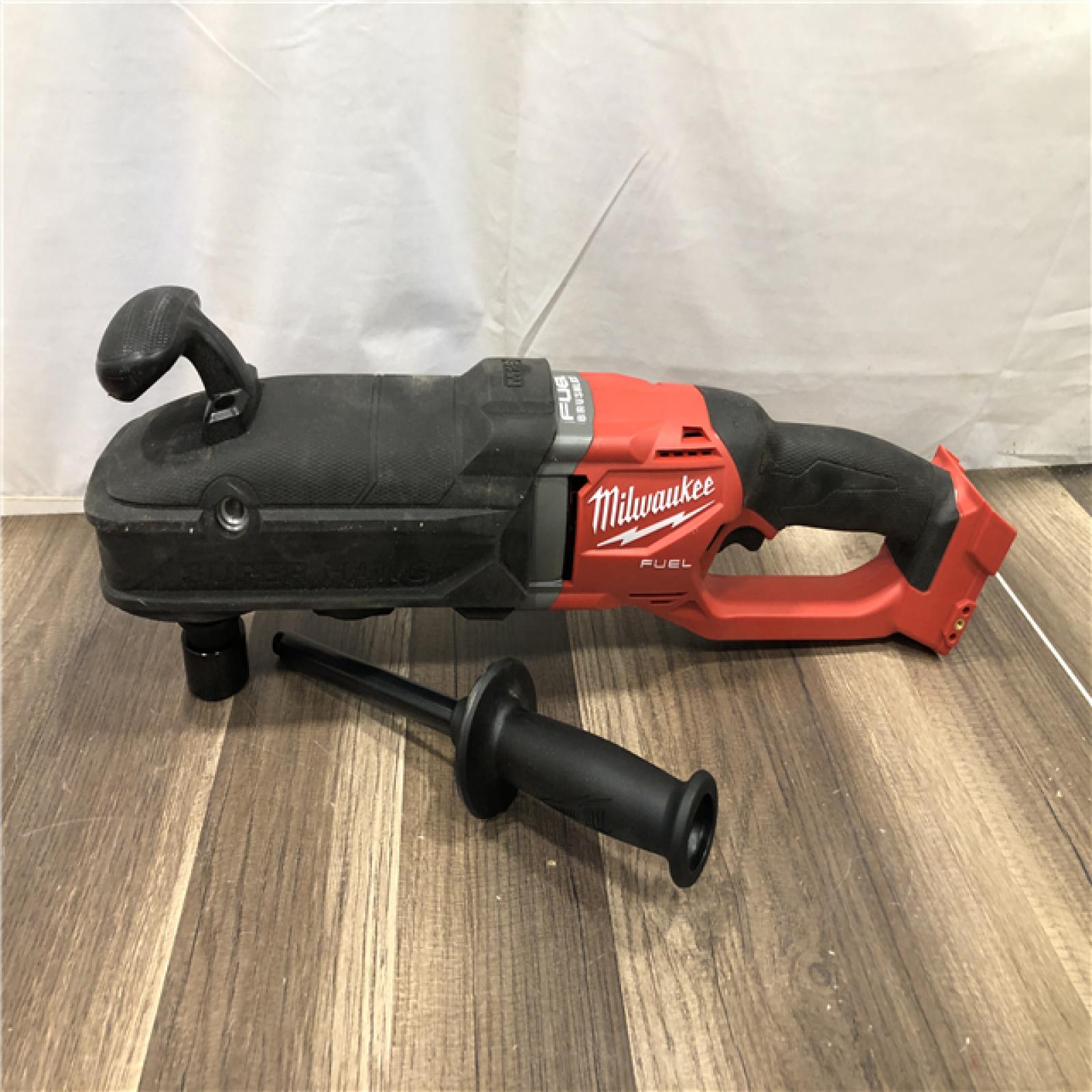 AS-IS Milwaukee FUEL 18V Lithium-Ion Brushless Cordless GEN 2 SUPER HAWG 7/16 in. Right Angle Drill (Tool-Only)