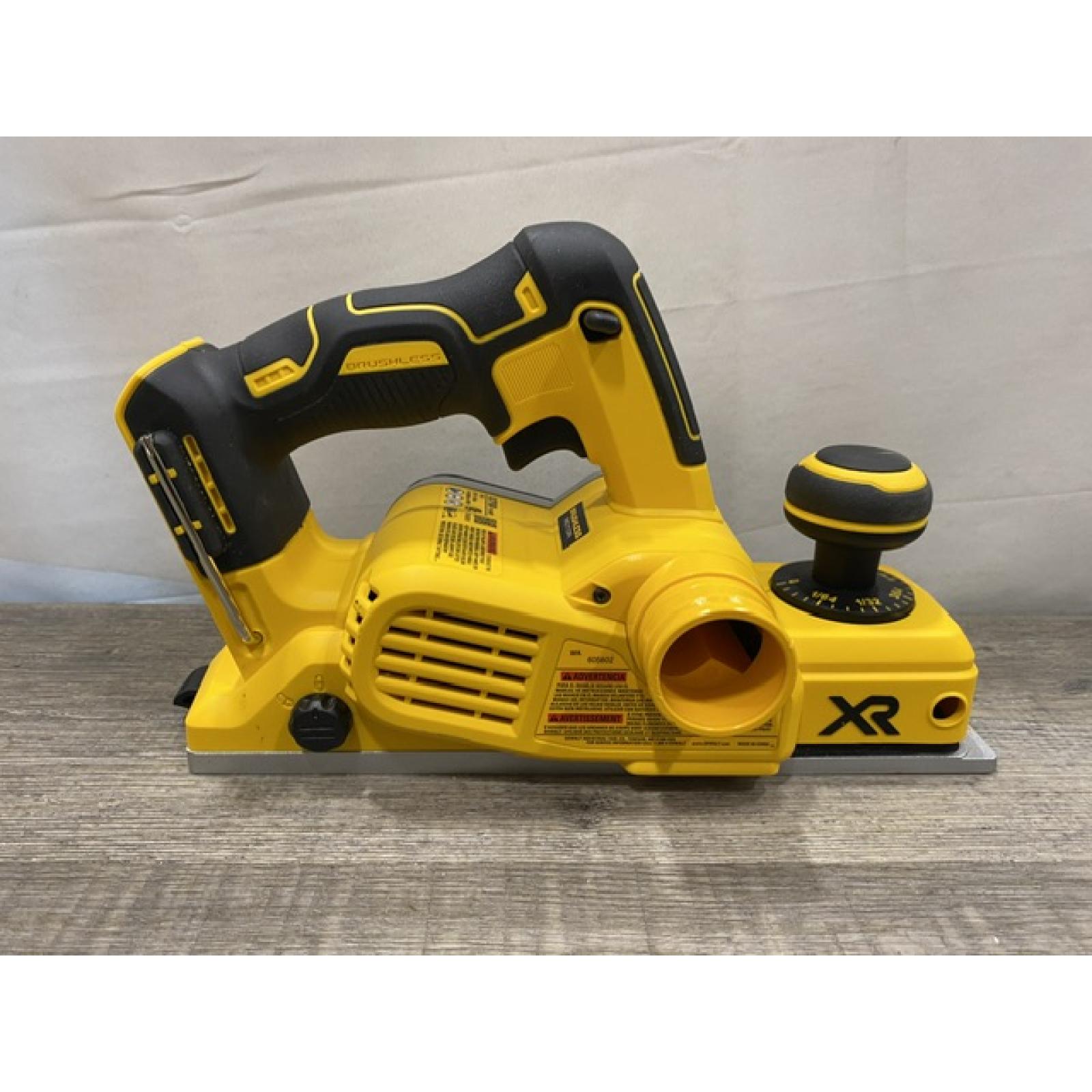 AS-IS DEWALT 20V MAX XR Cordless Brushless 3-1/4 in. Planer (Tool Only)