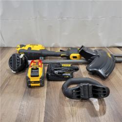 AS-IS  DEWALT FLEXVOLT 60V MAX 17 in. Cordless Battery Powered Attachment Capable Trimmer Kit with (1) FLEXVOLT  Ah Battery & Charger