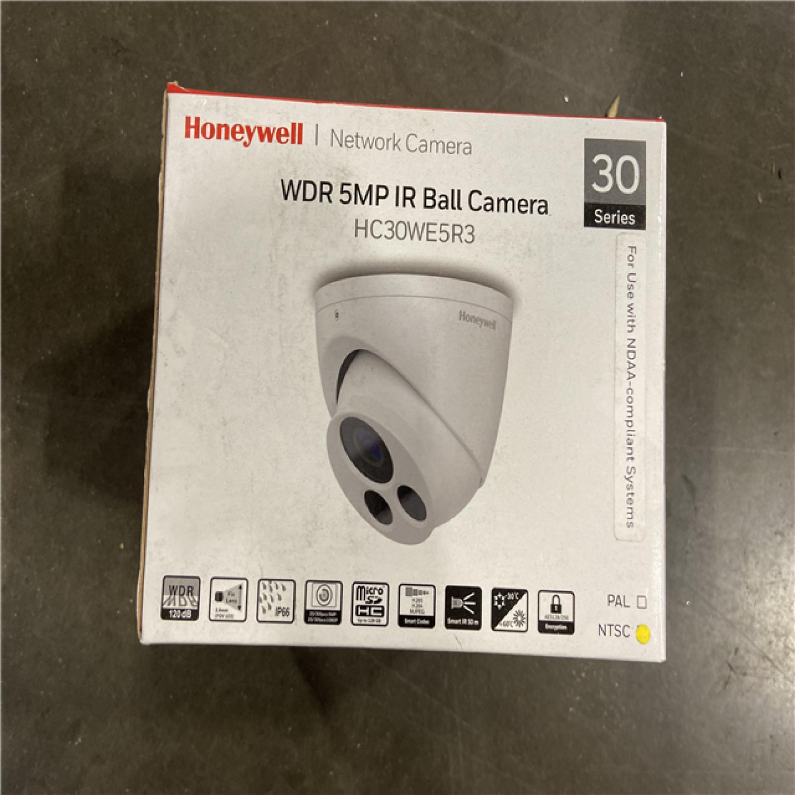 NEW! - Honeywell HC30WE5R3 5MP WDR TDN IR Fixed Ball Camera
